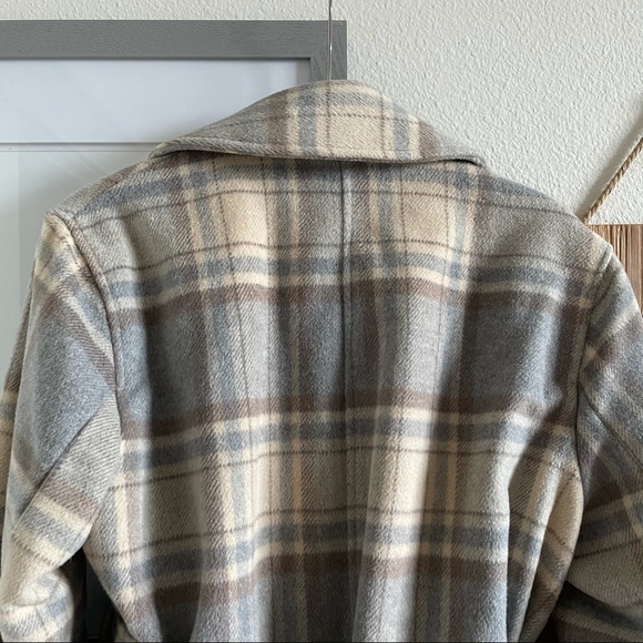 H&M Plaid Tie-Belt Jacket - Picture 7 of 10